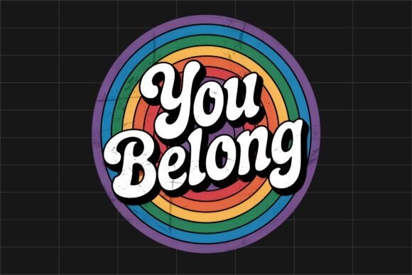 Download You Belong LGBTQ Gay Pride Rainbow PNG - Premium Resources