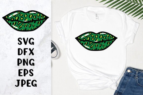 Download Saint Patrick’s Day Leopard Lips Print - Leopard lips Collection