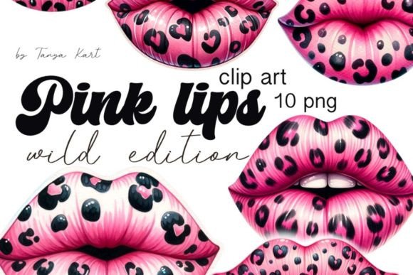 Download Pink Leopard Lips Png Valentines Day - Leopard lips Collection